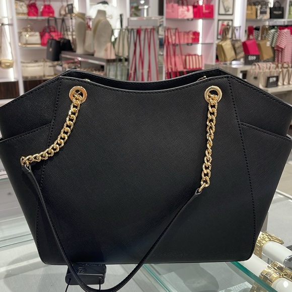 Michael Kors MICHAEL KORS 
Jet Set Large Saffiano Leather Shoulder Tote Bag
Blck - Picture 12 of 16